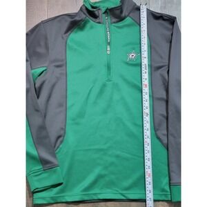 Dallas Stars Levelwear‎ Quarter Zip Pullover Jacket Green Gray NHL Hockey Mens M